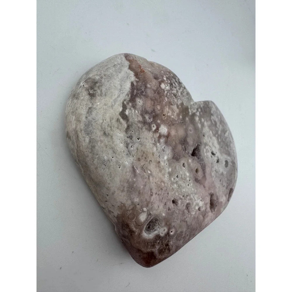 Pink Amethyst Heart Carving